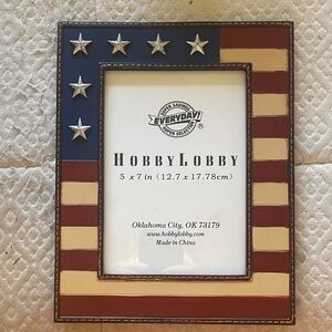 Hobby Lobby Patriotic Stars Frame - Blue, Red, Gold